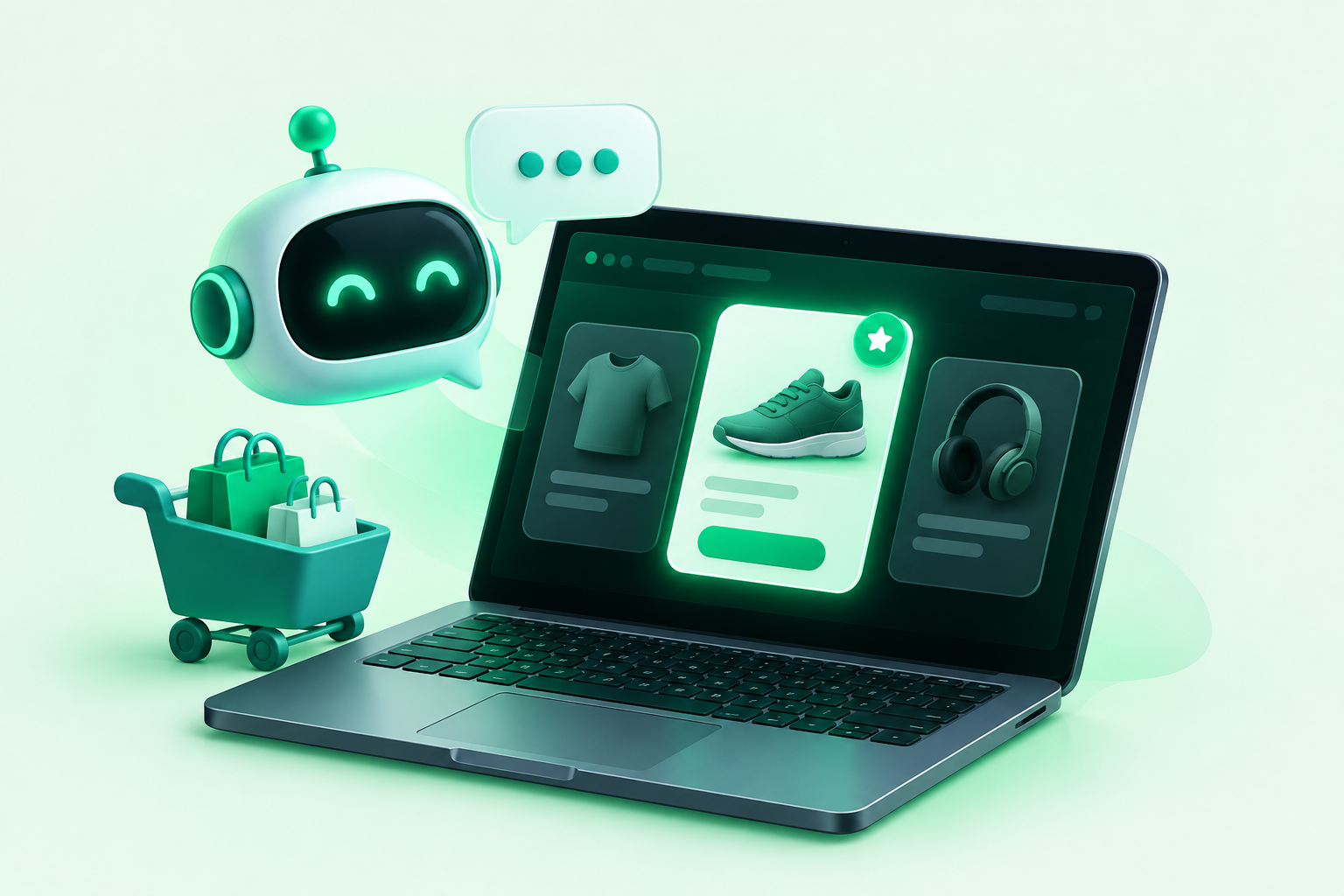 AI Sales Agent preporučuje proizvod kupcu na sajtu