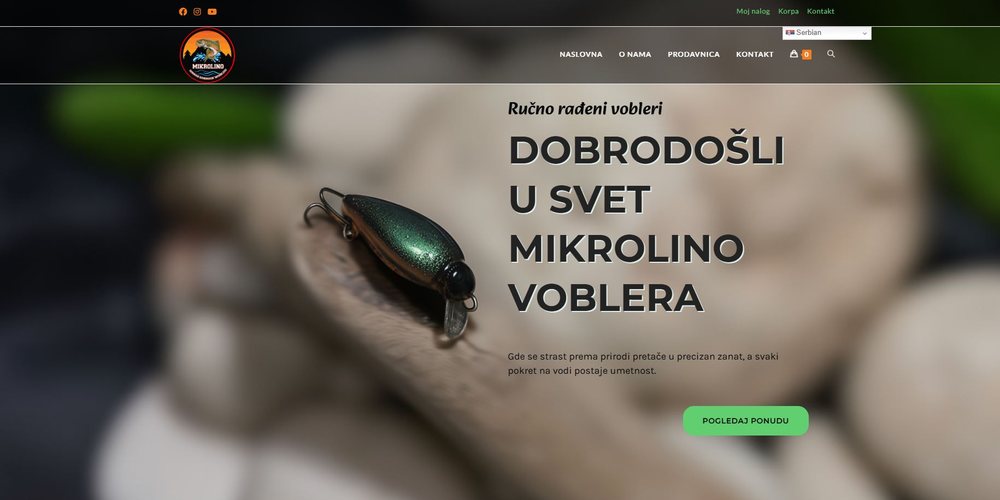 Izrada web sajta Mikrolino — BILDSTUDIO